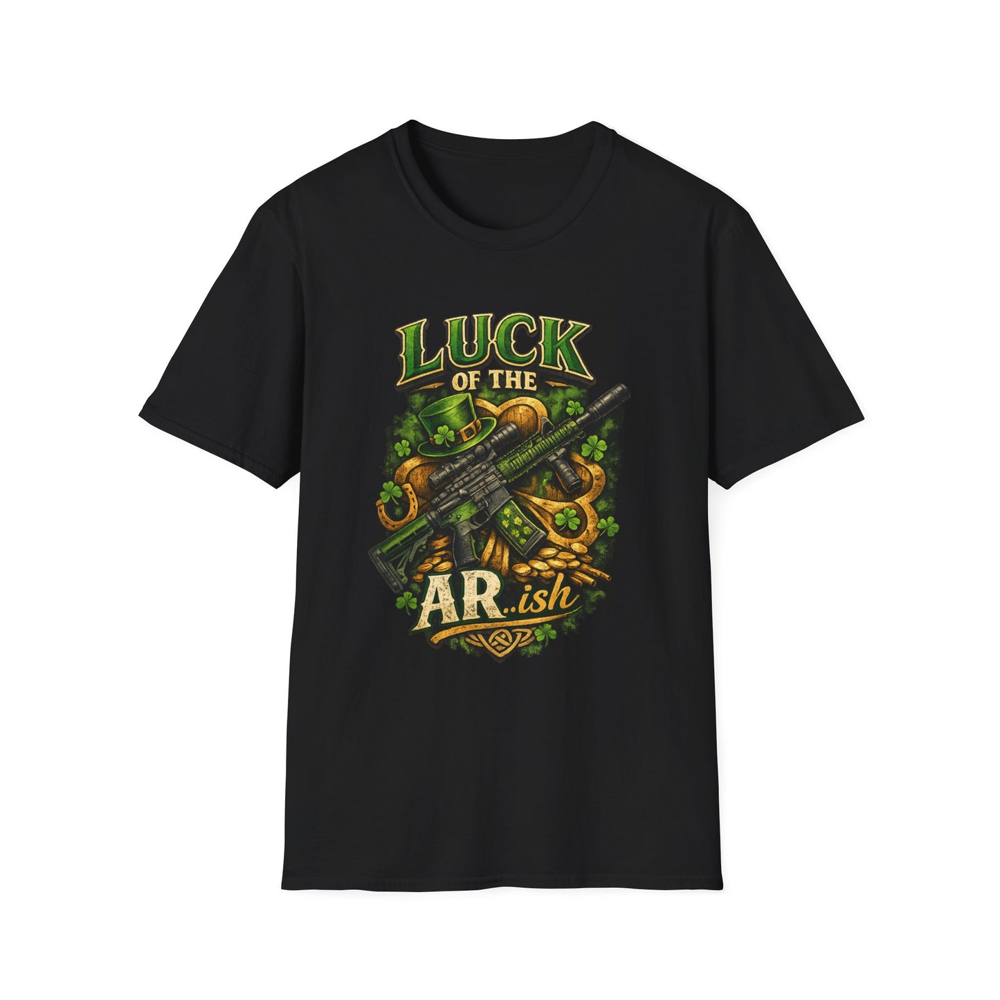 Luck of the AR-ish T-Shirt – St. Patrick’s Day AR-Style Rifle Graphic Tee