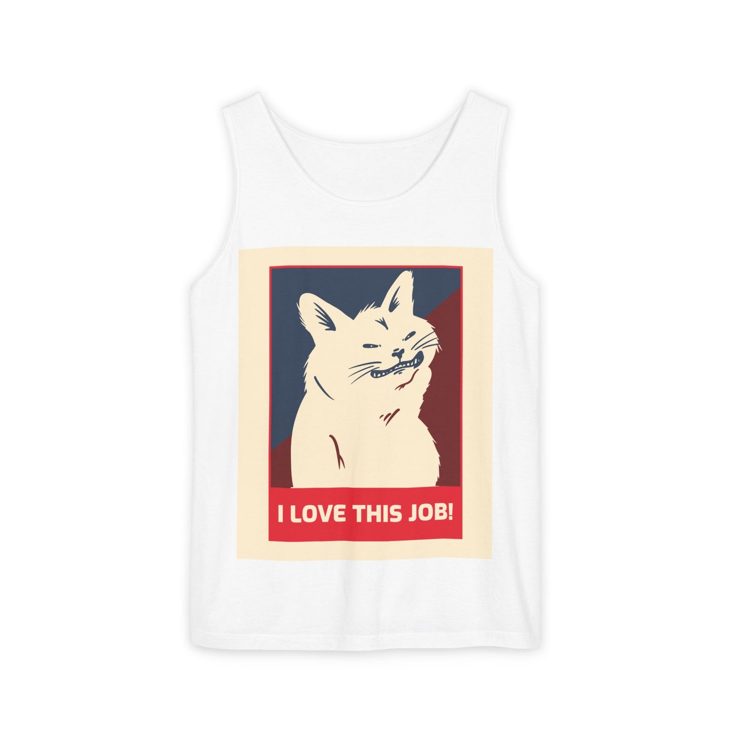 Cat 'I Love This Job!' Tank Top