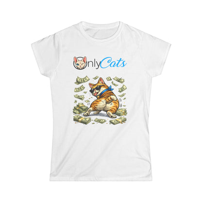 Only Cats Tee – "Only Cats" Funny Cat with Cash Graphic T-Shirt