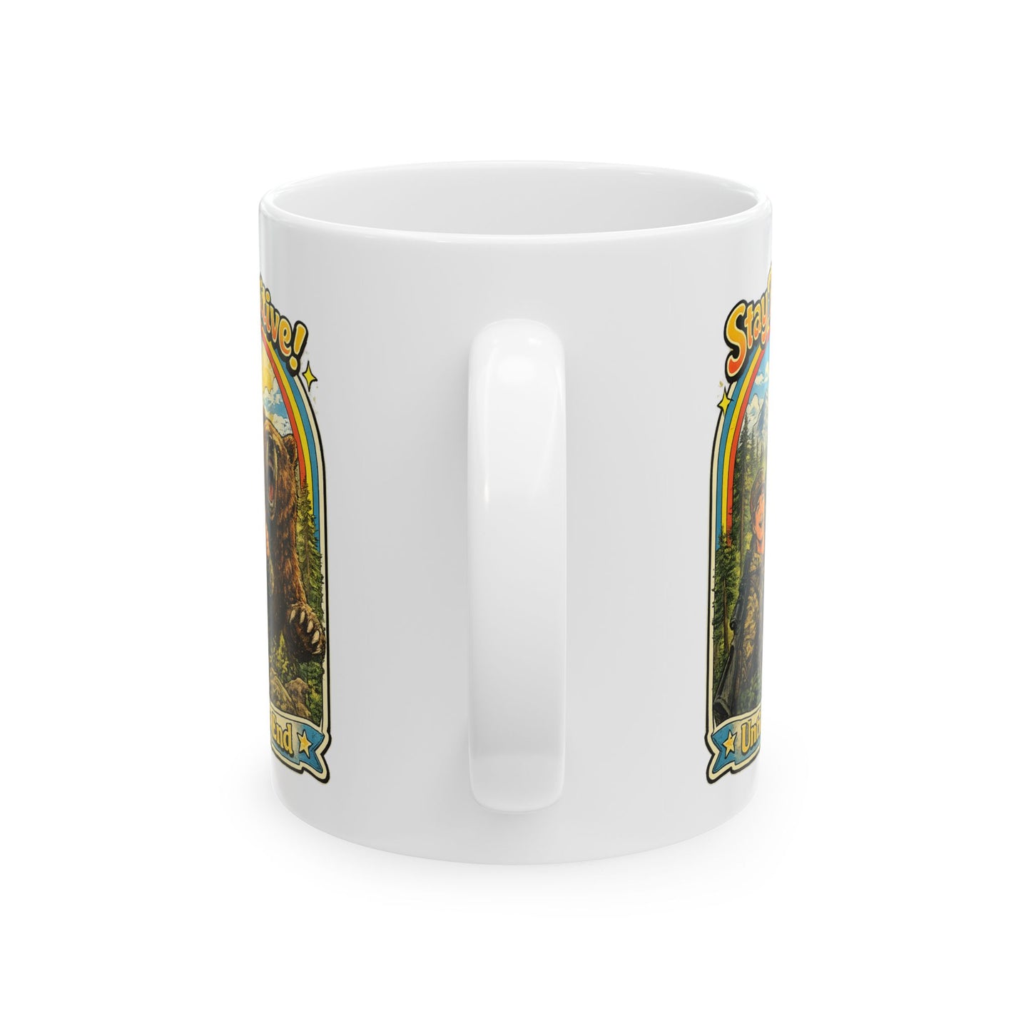 Vintage Safari Ceramic Mug — "Explore!" Wildlife Adventure Coffee Cup (11oz/15oz)