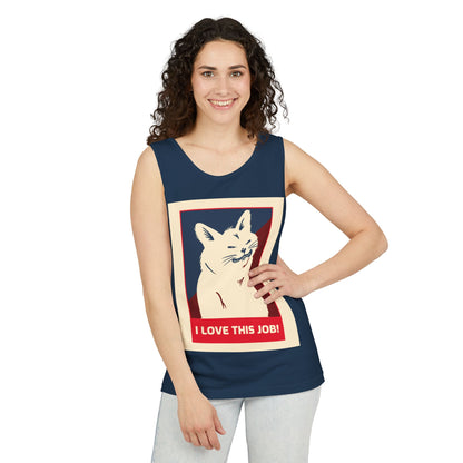 Cat 'I Love This Job!' Tank Top