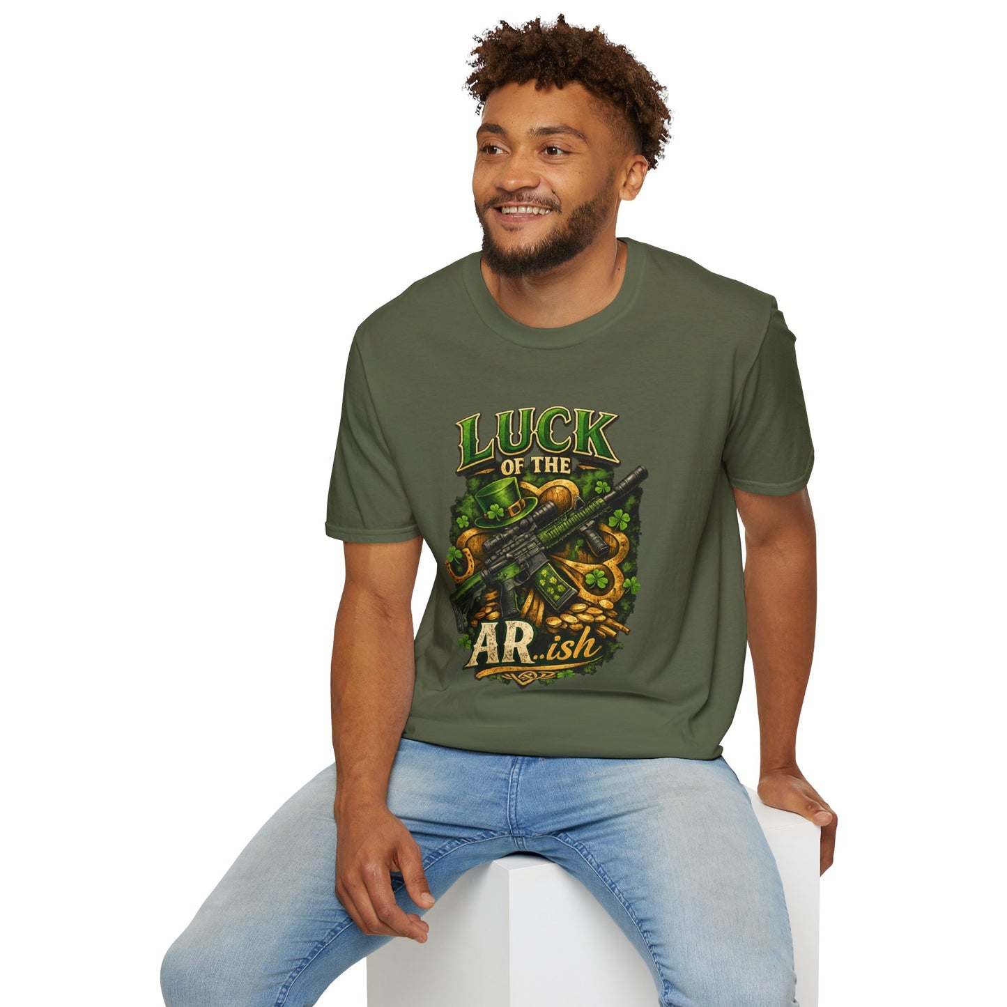 Luck of the AR-ish T-Shirt – St. Patrick’s Day AR-Style Rifle Graphic Tee