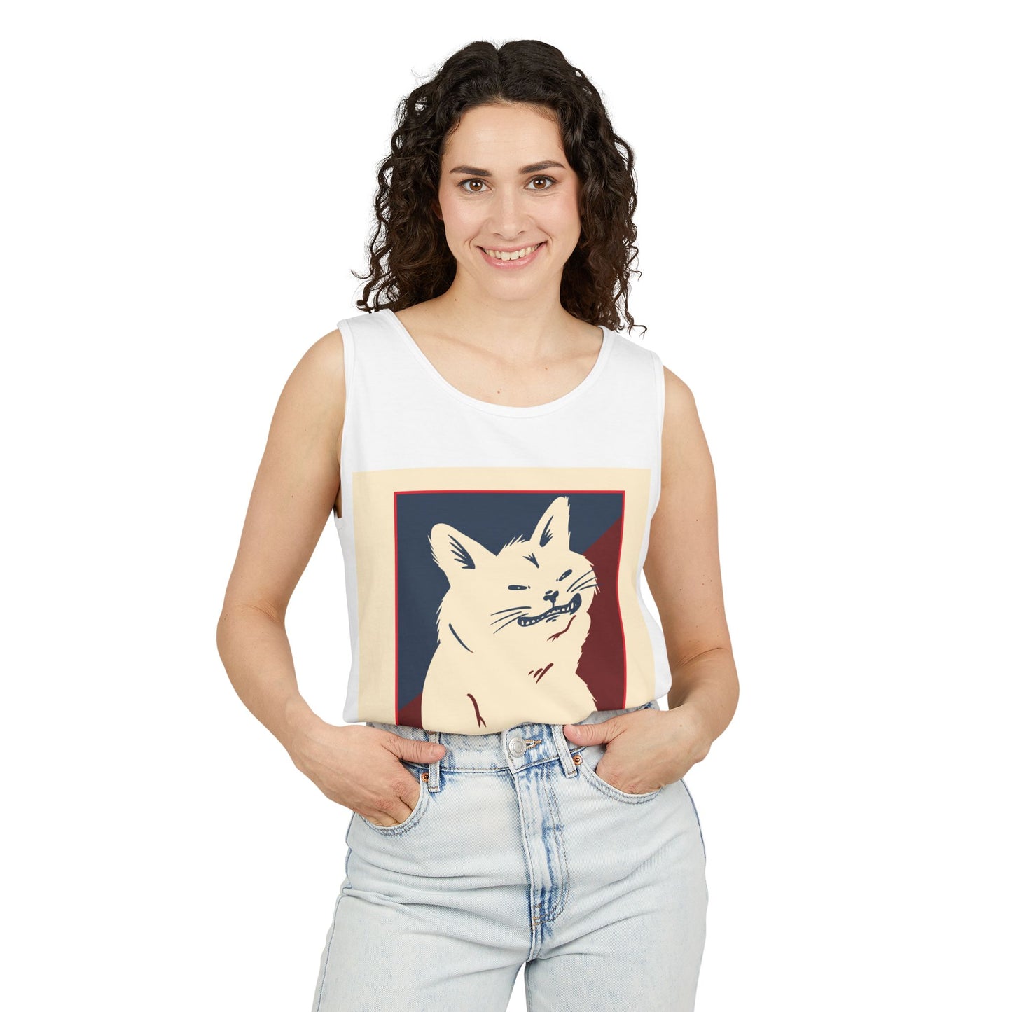 Cat 'I Love This Job!' Tank Top