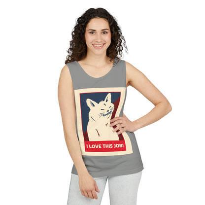 Cat 'I Love This Job!' Tank Top
