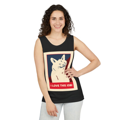 Cat 'I Love This Job!' Tank Top