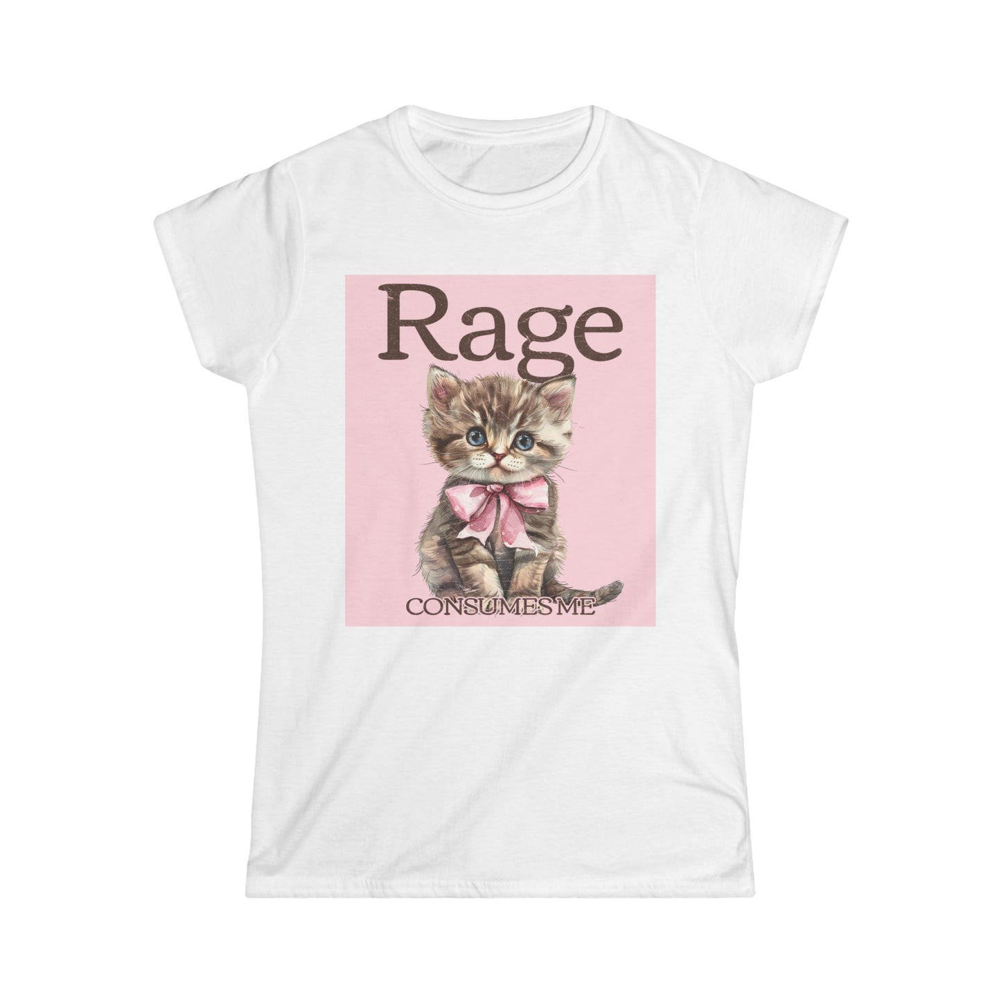 Rage Kitten Tee — Cute Cat Graphic Women's T-Shirt