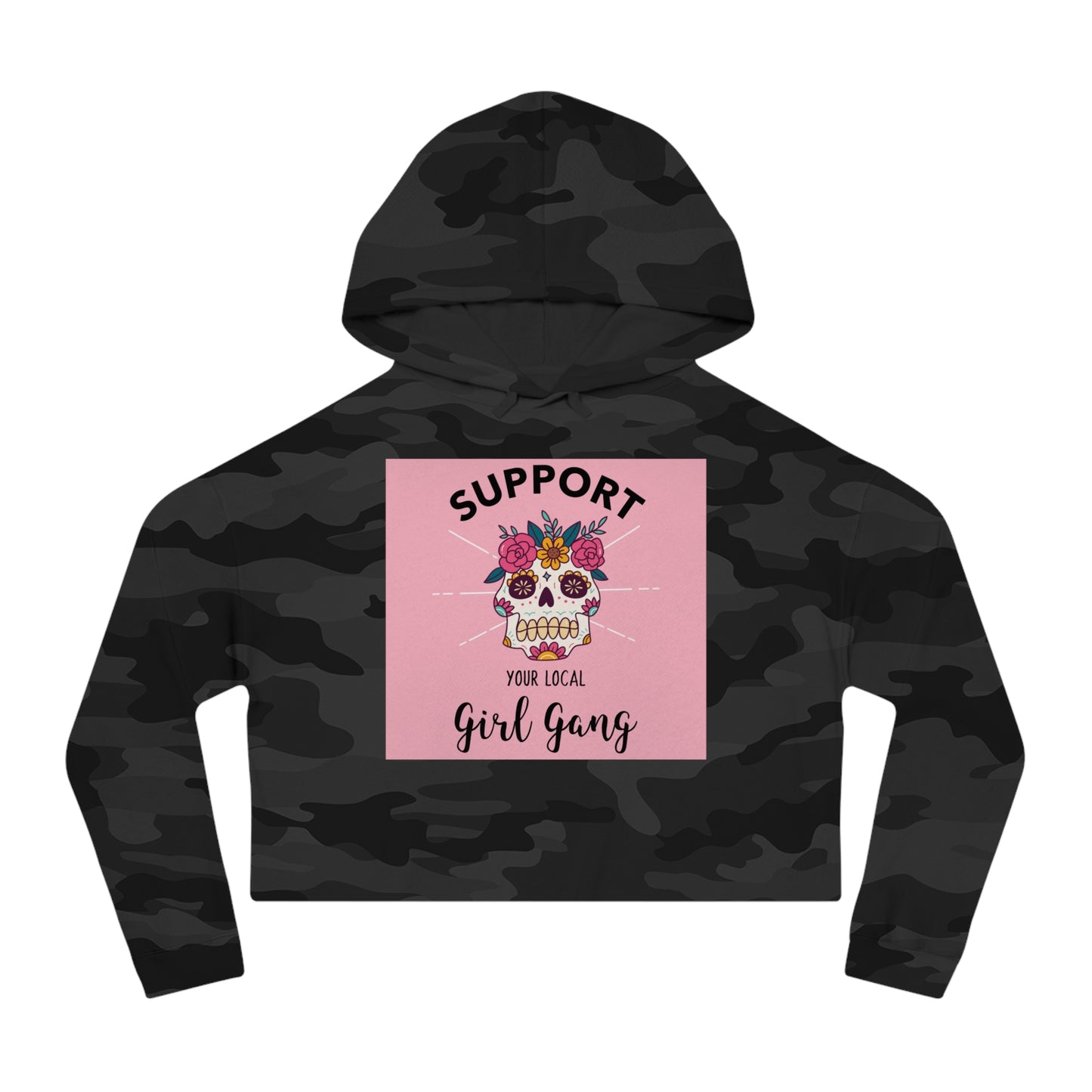 Support Your Local Girl Gang Cropped Hoodie