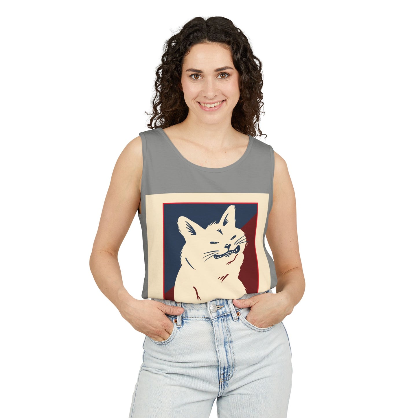 Cat 'I Love This Job!' Tank Top