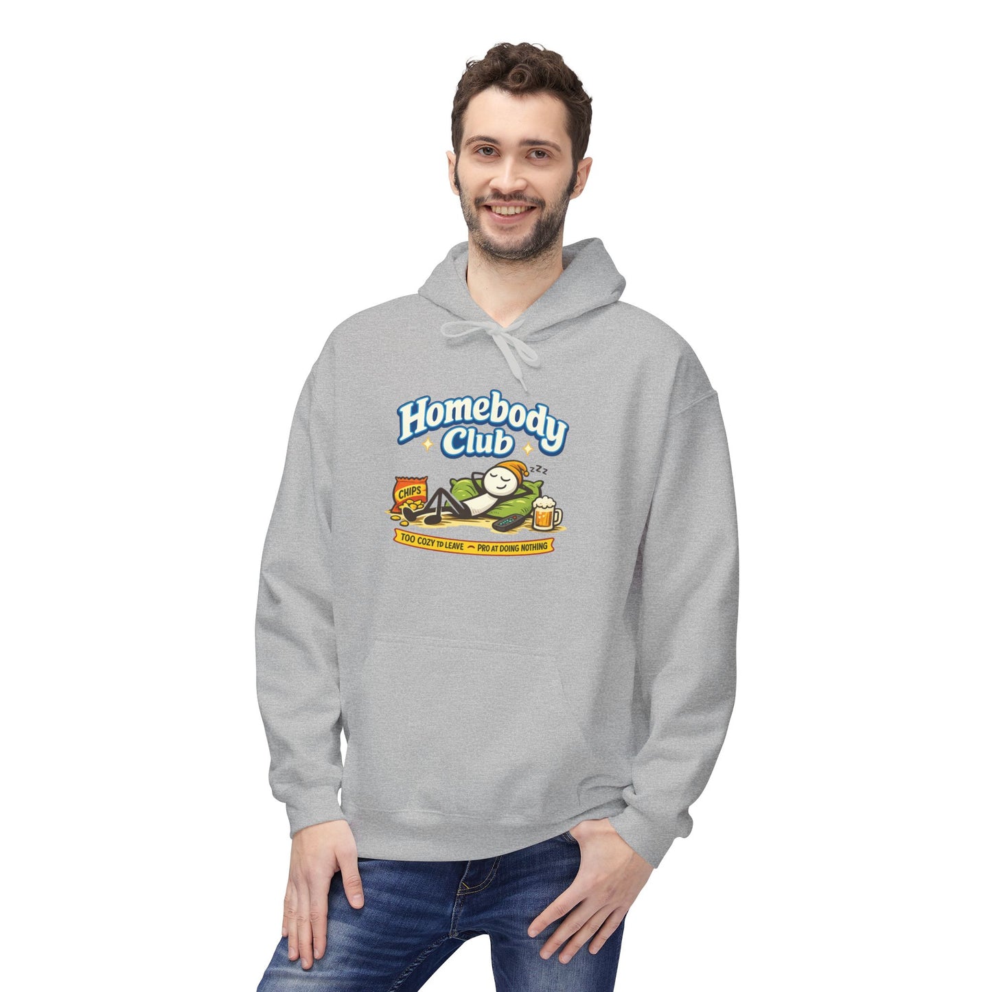 Homebody Club Hoodie — Vintage Surf & Chill Graphic Pullover