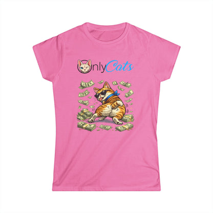 Only Cats Tee – "Only Cats" Funny Cat with Cash Graphic T-Shirt