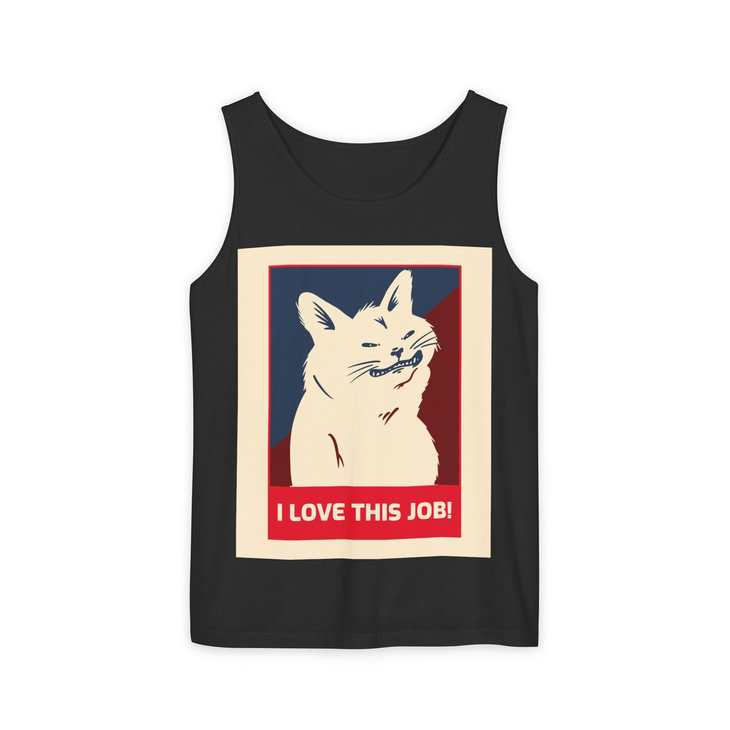Cat 'I Love This Job!' Tank Top