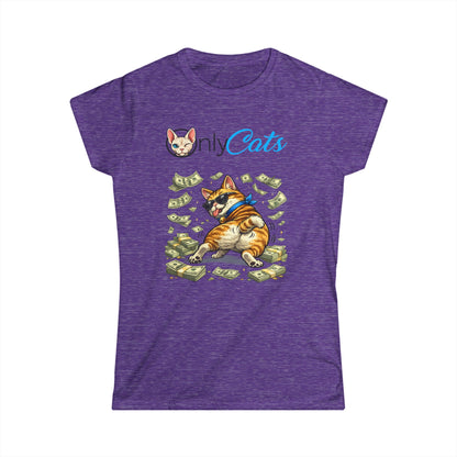 Only Cats Tee – "Only Cats" Funny Cat with Cash Graphic T-Shirt