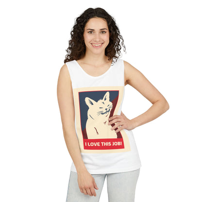 Cat 'I Love This Job!' Tank Top
