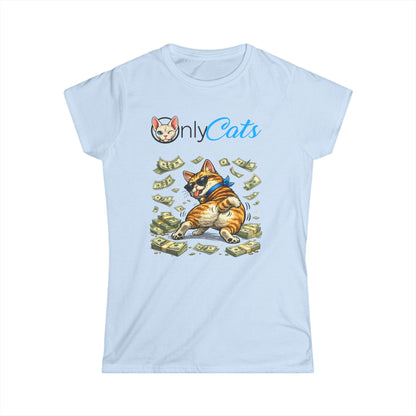 Only Cats Tee – "Only Cats" Funny Cat with Cash Graphic T-Shirt