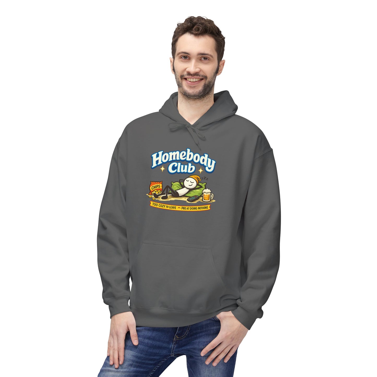 Homebody Club Hoodie — Vintage Surf & Chill Graphic Pullover