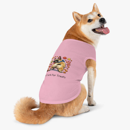 Dog Tank Top — "Will Twerk For Treats" Cute French Bulldog Pet Shirt