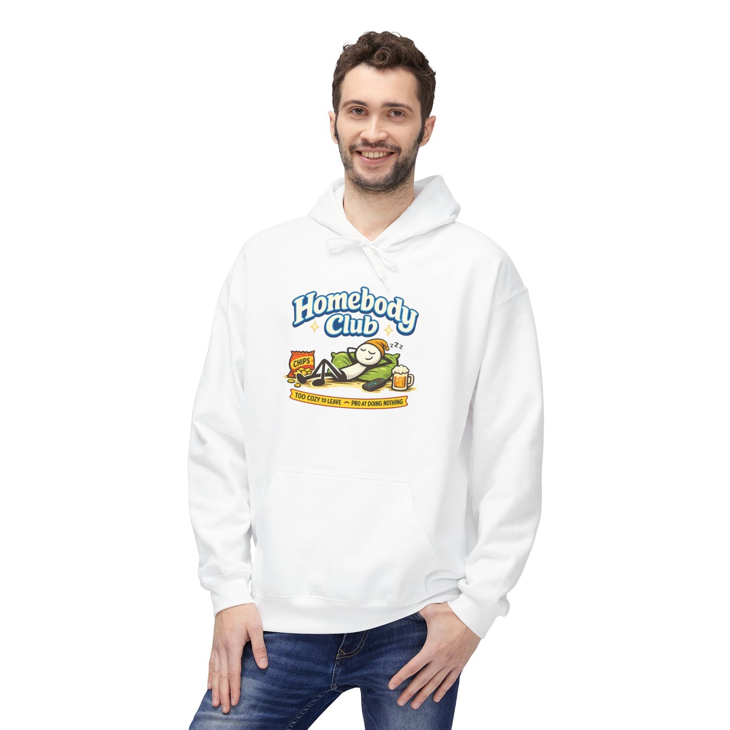 Homebody Club Hoodie — Vintage Surf & Chill Graphic Pullover