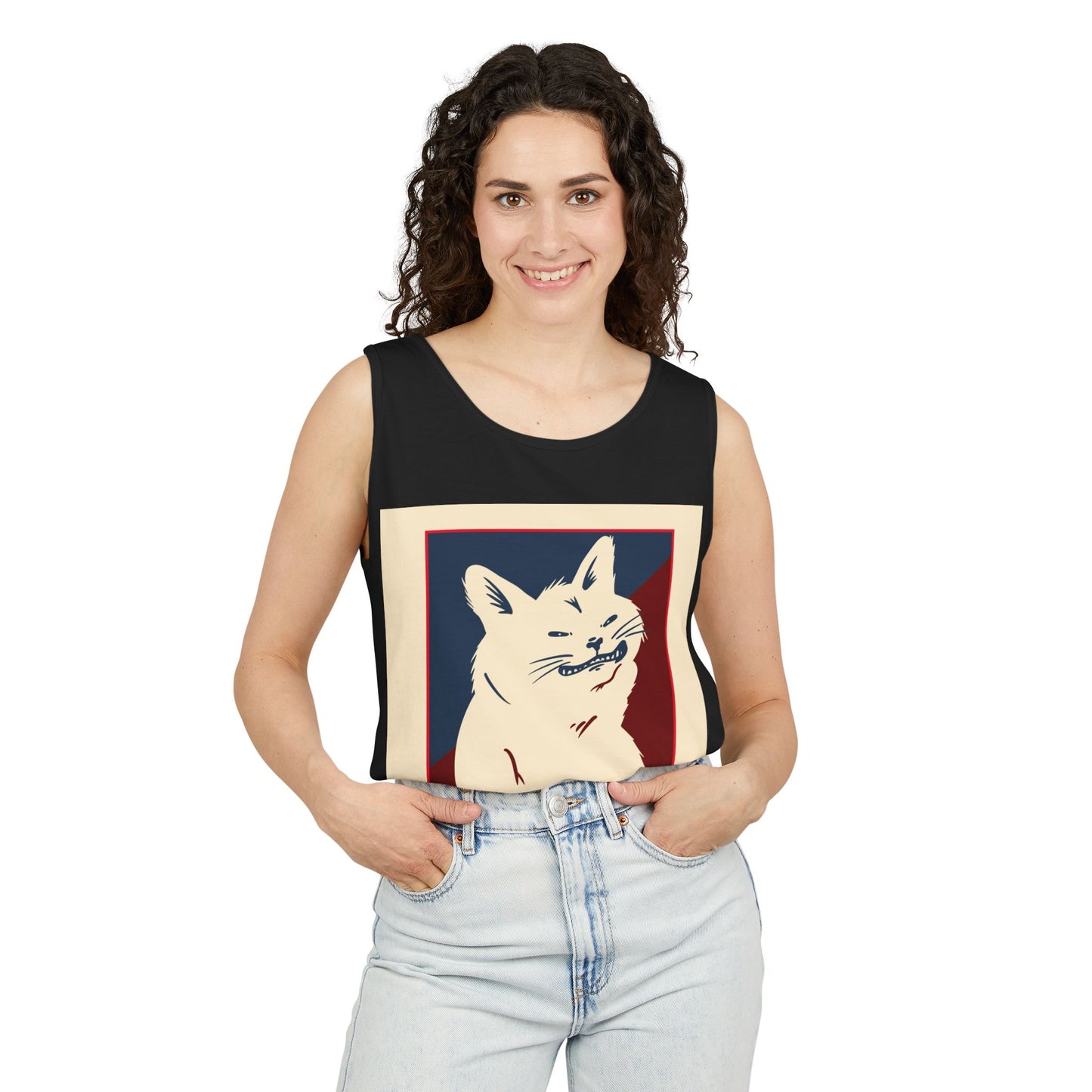 Cat 'I Love This Job!' Tank Top