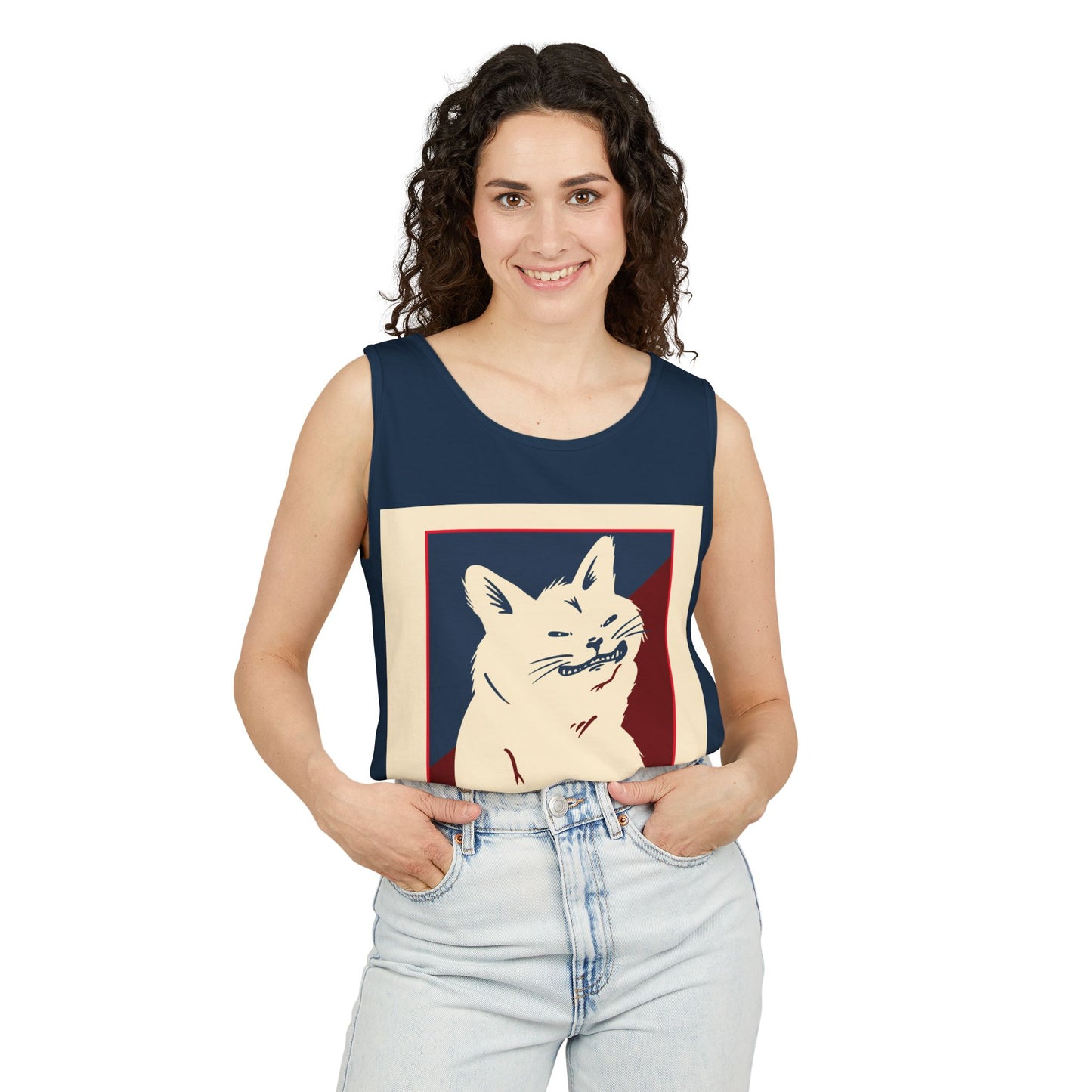 Cat 'I Love This Job!' Tank Top