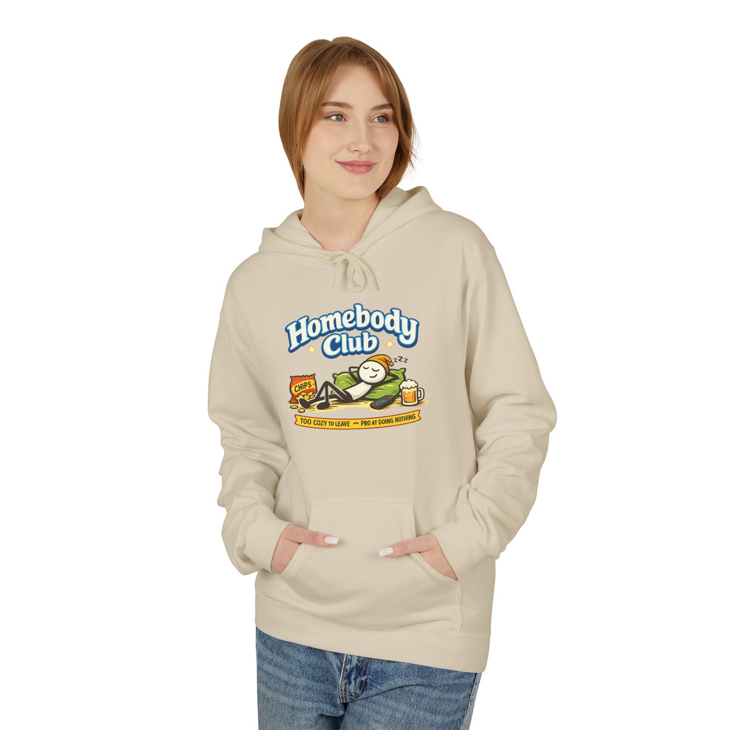 Homebody Club Hoodie — Vintage Surf & Chill Graphic Pullover