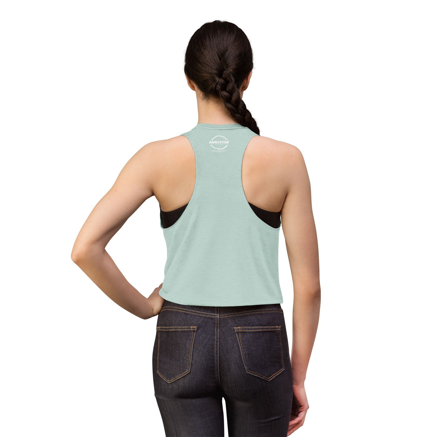 Anti-Social Butterfly Women's Crop Top — Grunge Butterfly Graphic Tank