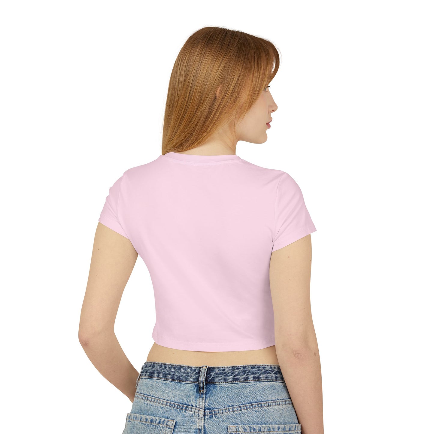 Women's Baby Tee — "I Prefer The Psycho Path" Retro Graphic Crop Top
