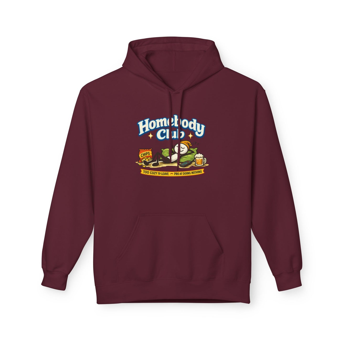 Homebody Club Hoodie — Vintage Surf & Chill Graphic Pullover
