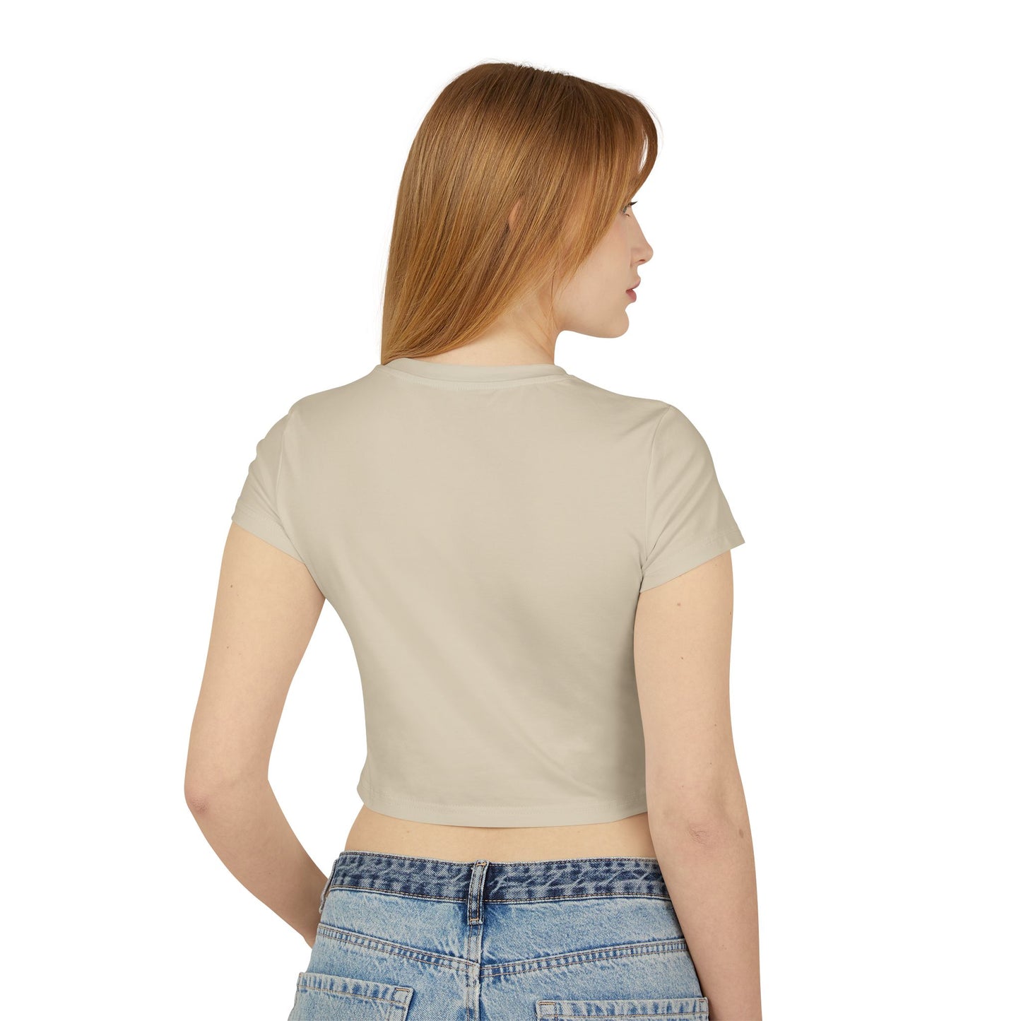 Women's Baby Tee — "I Prefer The Psycho Path" Retro Graphic Crop Top